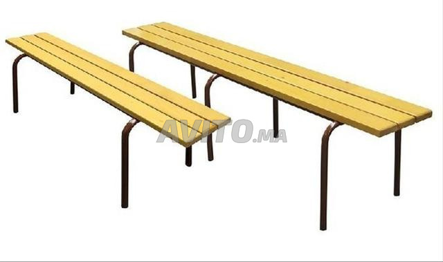 Banc semi métallique sans dossier 1m80/DISPOOO - 2