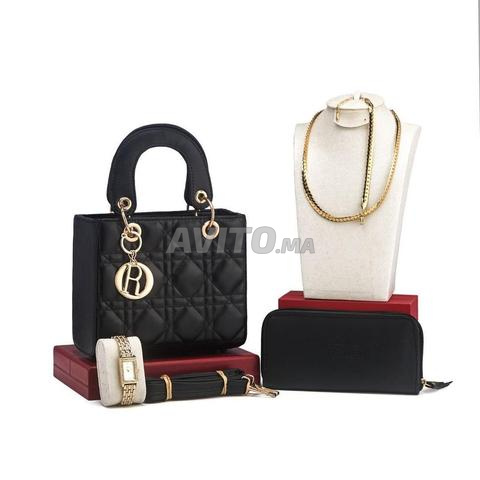 حقيبة مع حقيبة ظهر رادكور مطلية بالذهب جودة عالية وبوشيط