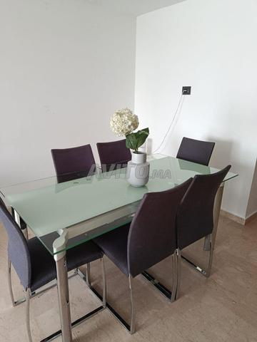طاولة طعام مع 6 كراسي - 2
