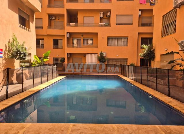 Appartement meublé Abdelkrim Khatabi avec piscine