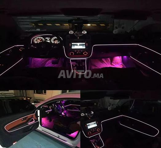 إضاءة محيطة LED زرقاء للسيارة، شريط نيون USB 3M - 2