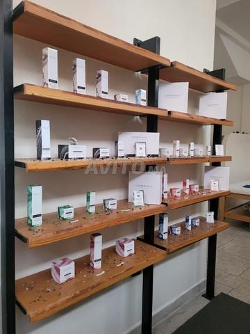 رفوف حائط معدنية وخشبية - 2