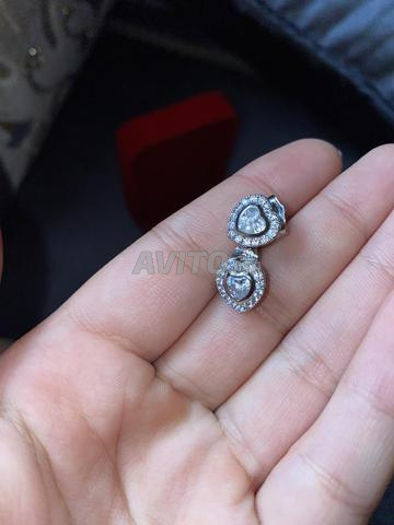 Collier et boucles cœur inox neuf jamais porté - 2