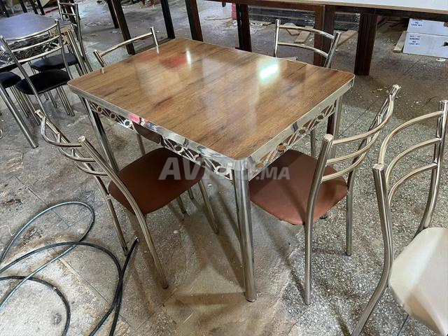 طاولة إينوكس و MDF – تصميم عصري وقوي ✨ - 2