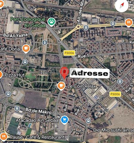 Local commercial 210 m² à vendre – Ain Sebaa