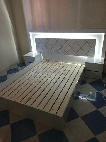 سرير 2 طاولة جانبية MDF إسباني 18 مم - 2