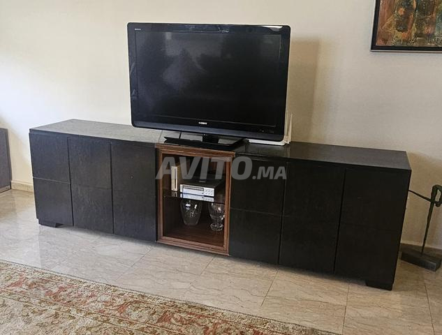 Ensemble Salon Meuble TV Lustre Miroirs & Vitrine - 2