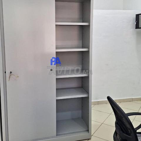 Armoire métal porte coulisse/casier/banc/vestiaire