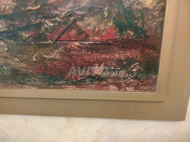 Tableau peint sur bois 100/80 - 2