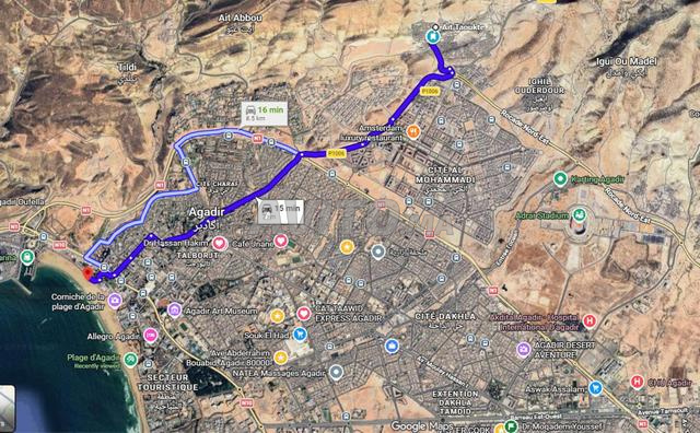 Terrain de 63 m² à vendre à Agadir, à 15 minutes de la plage d'Agadir