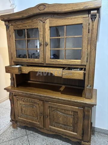 خزانة عرض خشبية صلبة - 2