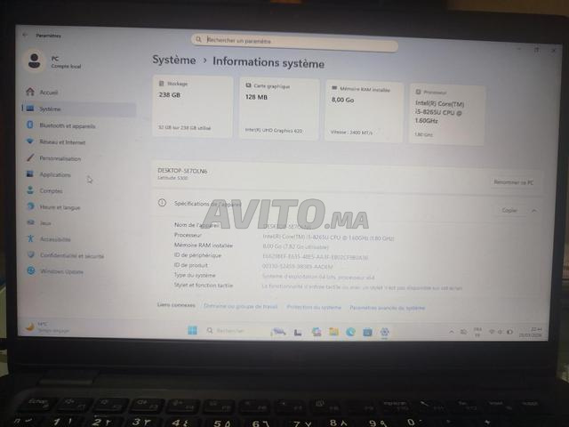 💻 Dell Latitude 5300 i5 / 8Go RAM / SSD