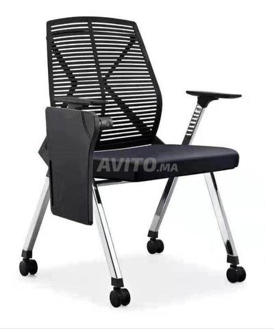 Chaise d'étude confortable importée avec roues et tablette latérale🪑