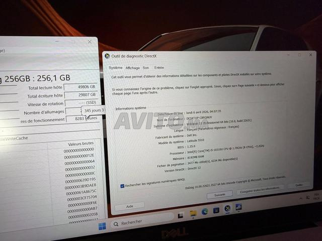 Dell Latitude 5510 Intel Core i5-10310U 8Go 256Go