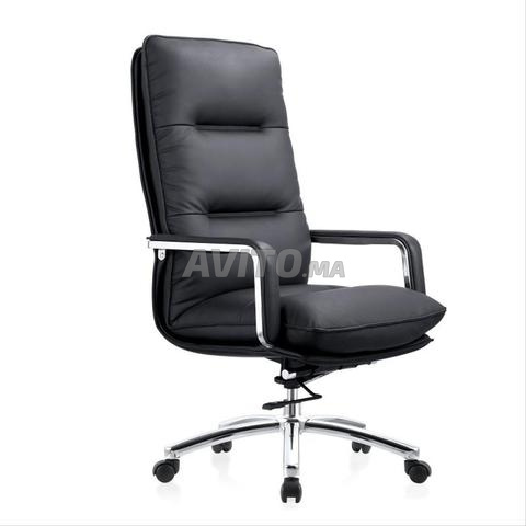 FAUTEUIL * CHAISE EN CUIR SYNTHÉTIQUE NOIR