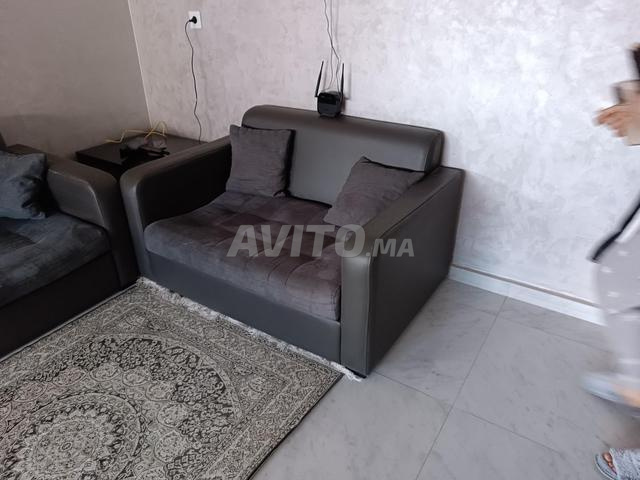 Salon moderne gris 5 places - 2