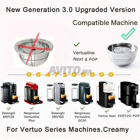 Capsule Café Nespresso Vertuo POP NEXT Inox