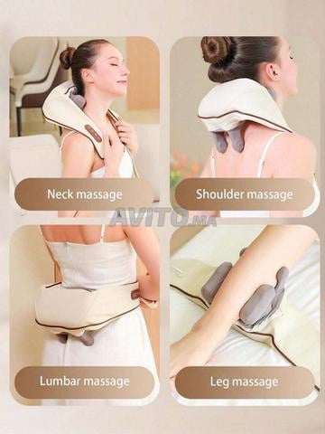 Masseur chauffant pour le cou et les épaules rechargeable