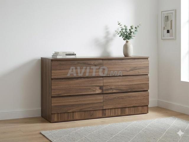 خزانة حديثة بـ 6 أدراج من MDF - 2