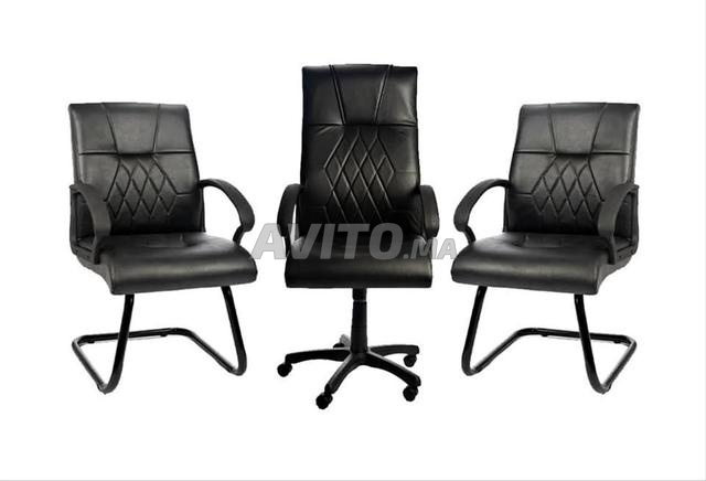 🔥 Pack 3 chaises bureau modernes - 2