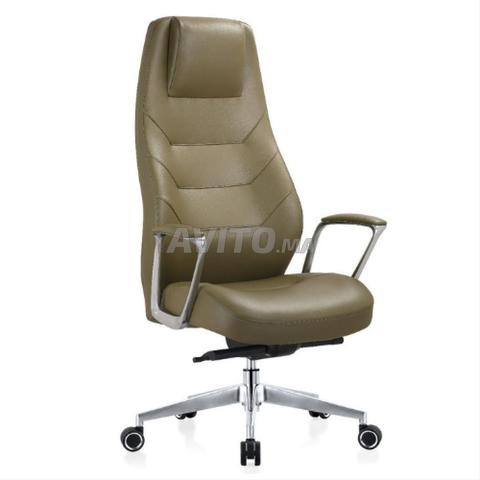 PACK FAUTEUIL PRÉSIDENT BUREAU MARRON - 2