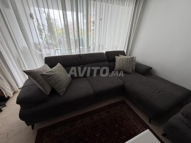 صالون عصري كامل رمادي – حالة جيدة جداً - 2