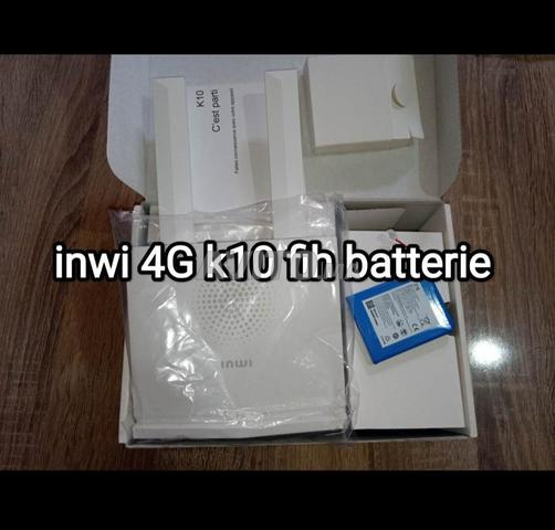 Routeur wifi 4G inwi zte k10 batterie