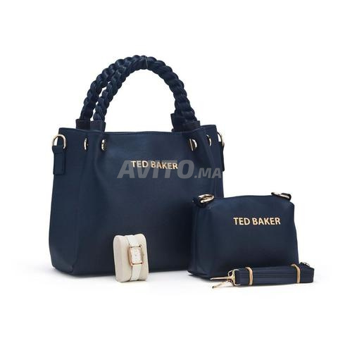 طقم أنيق. حقيبة يد. صاك صغير. ساعة راقية. - 2