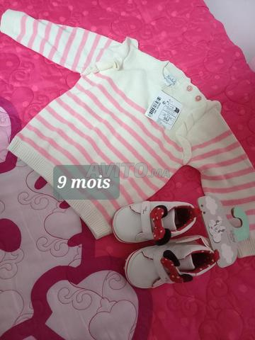 Tricot et chaussures taille 9 mois