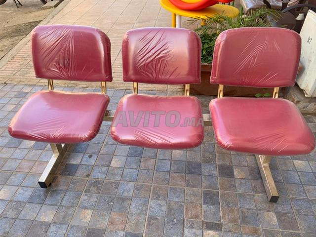 Banquette d'attente mobilier d'accueil vestiaire..