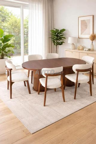 صالون تركي بـ 6 كراسي، خشب لهيطر - 2