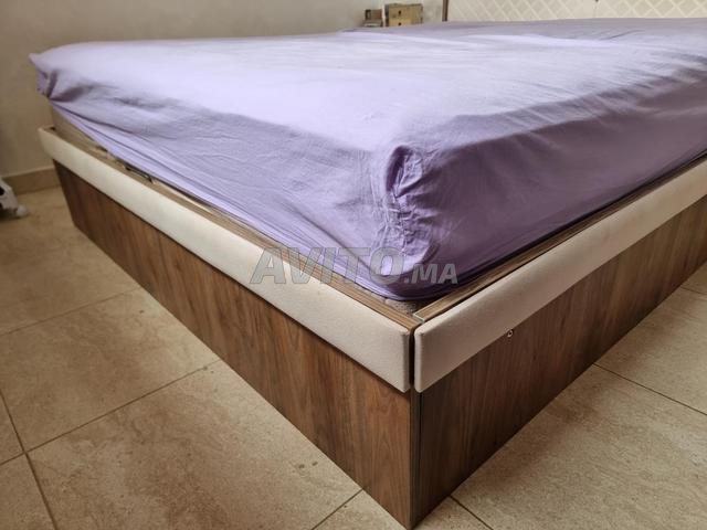 Tête de lit et sommier en MDF - 2