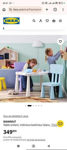 Table enfant MAMMUT IKEA - rose - 2