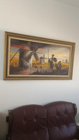 لوحة زيتية على قماش موقعة م. فاسكيز - 2