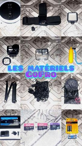 À vendre GoPro 9 Black avec un énorme pack d'accessoires (12 pièces)