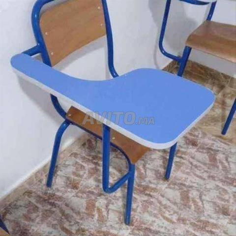 كرسي شبه معدني مع مكتب بسعر جيد - 2