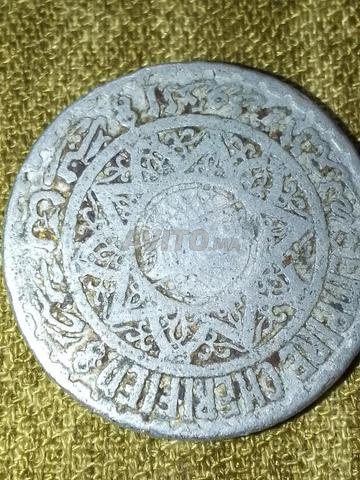 عملة مغربية قديمة 5 فرنك فضة - 2