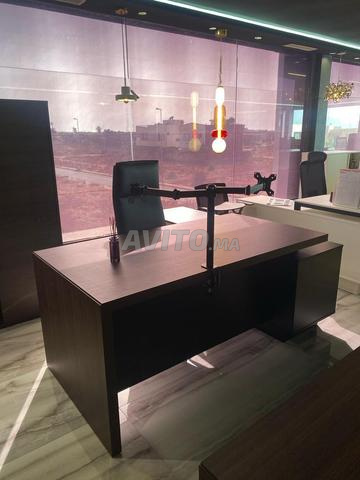 مكتب خشبي مع وحدة جانبية - 2