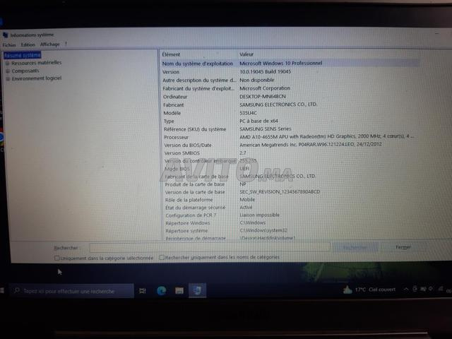 Pc portable Samsung S5