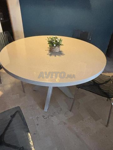 طقم غرفة طعام مع 3 كراسي - 2