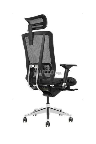 Fauteuil Ergonomique Président en Mesh en noir