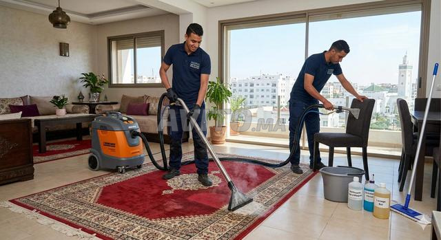 تنظيف احترافي، سجاد، أرائك، نوافذ وأرضيات