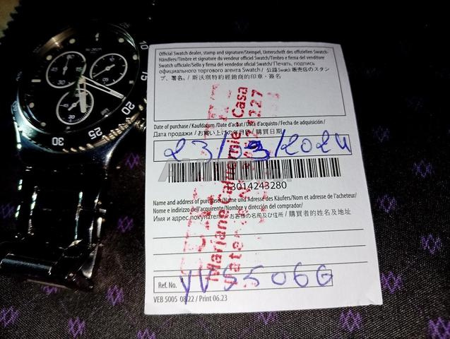 ساعة سواتش أصلية (دارك جرين آيروني) - 2