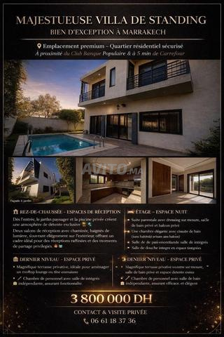 Magnigique villa 305m avec piscine à targa