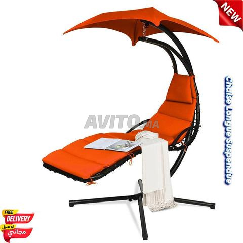 Hamac Longue Suspendue Orange NEUF