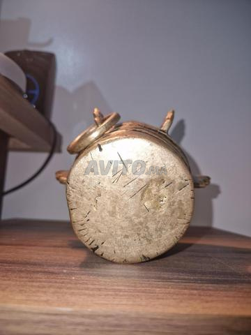 هاون مغربي قديم (مْهراز) من النحاس الأصفر الصلب - 2