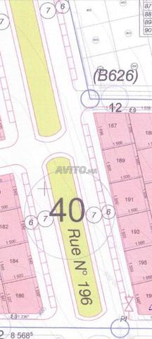 قطعة أرض 225 متر مربع، مبنى R4، شارع 40 متر، تجزئة صفا، تازة