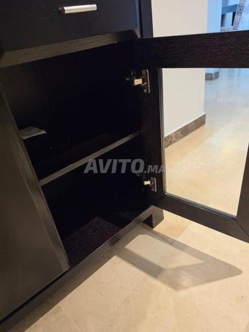 بوفيه خشبي أسود – بحالة جيدة جداً – أنيق - 2