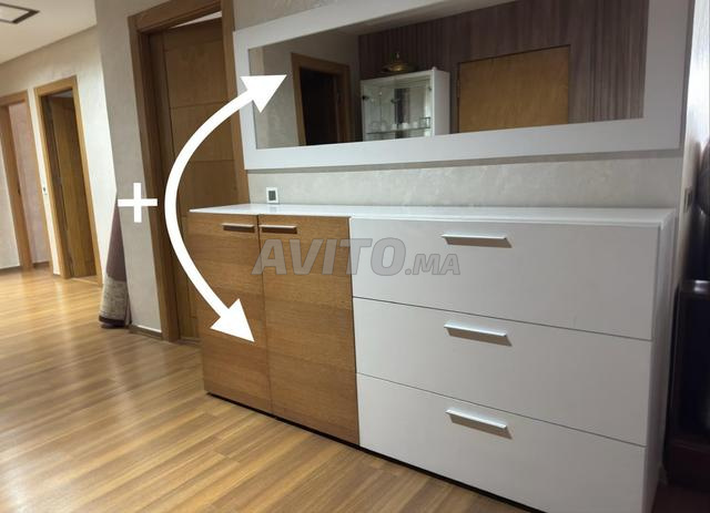 Buffet chic avec miroir - Qualité supérieure - 2