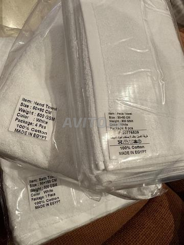 SERVIETTES PUR COTON ÉGYPTIEN. - 2